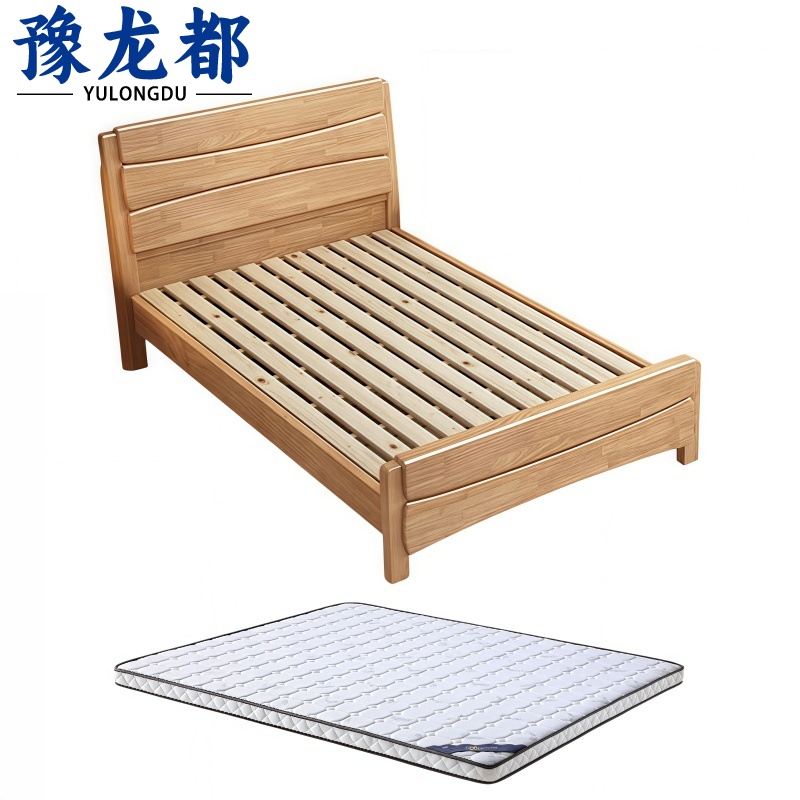 豫龙都 单人床+床垫 1m 套高清大图