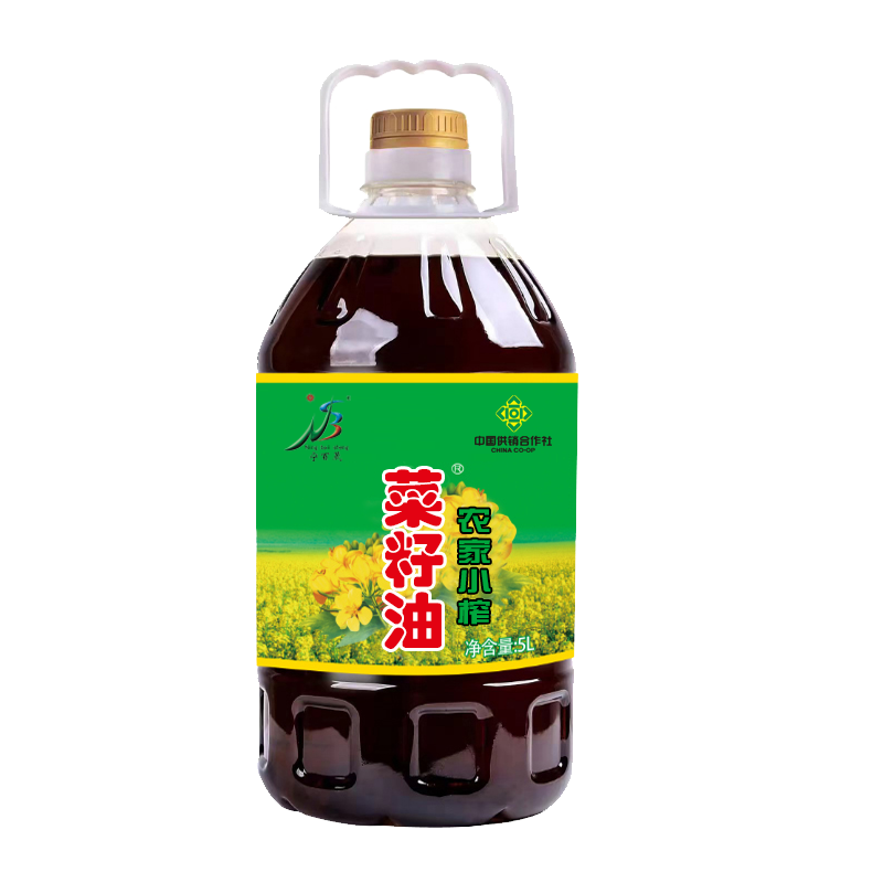 宁百晟农家小榨菜籽油5L/桶高清大图