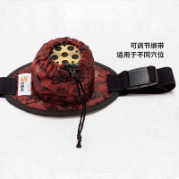 宝康林 无烟艾灸盒装随身灸熏蒸家用仪器单联宫寒艾条艾柱熏盒热敷包全身袋罐纯铜便携式一联通用