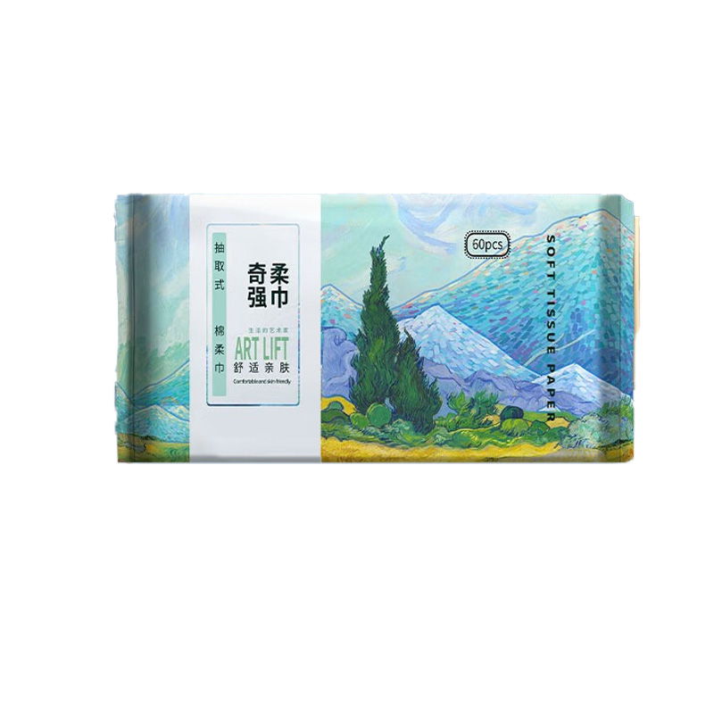 奇强绵柔巾1层*60片*20包干湿两用柔韧吸水QQRJD262