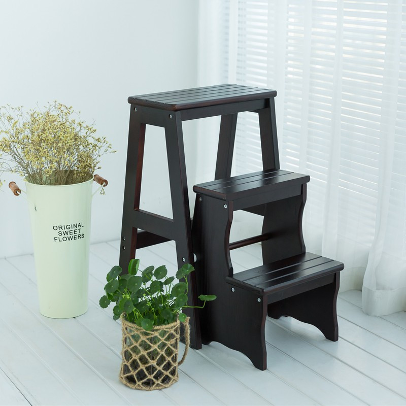 整装家用多功能折叠梯子加厚实木梯凳室内登高梯椅梯凳
