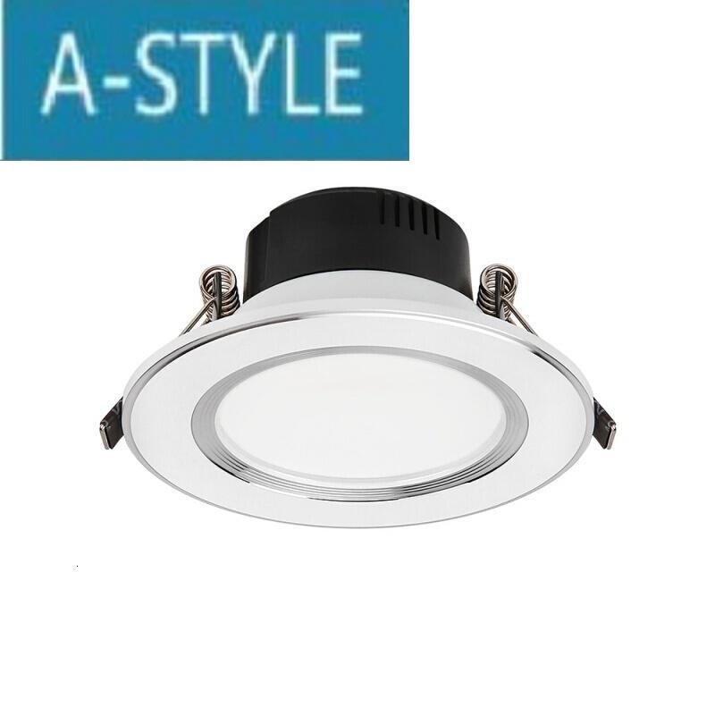 led筒灯3w嵌入式7.5/8公分孔灯5w客厅顶4寸12w天花灯射灯