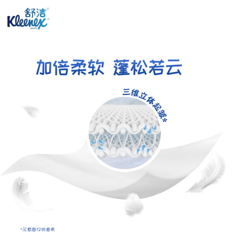 舒洁乳霜纸 盒装面巾纸抽纸 L码 3层 200抽/盒×30盒 1箱装 0288-00