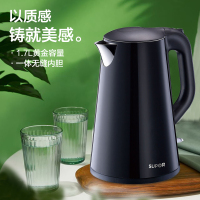 苏泊尔（SUPOR）家用电热水壶 SWF17E20C 304不锈钢 1.7L 双层保温防烫 墨黑色 烧水壶