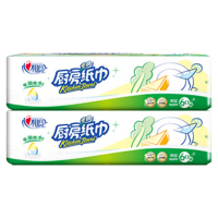 心相印厨房抽纸吸油锁水干湿两用抽取式擦油纸2层60抽*2包KDT360