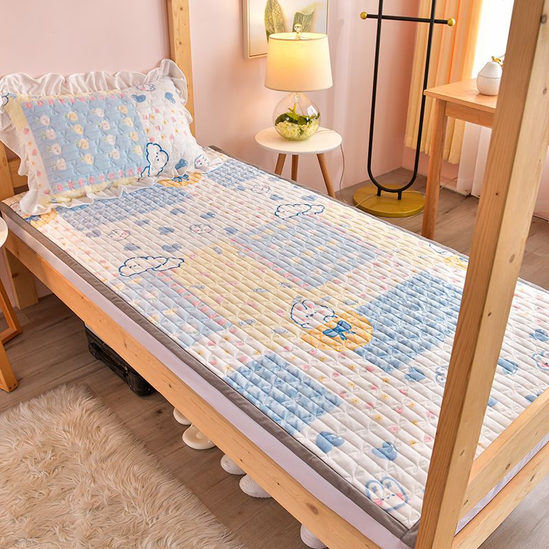 牛奶绒床盖学生宿舍单双人床垫子榻榻米儿童床垫被床褥子租房专用高清大图