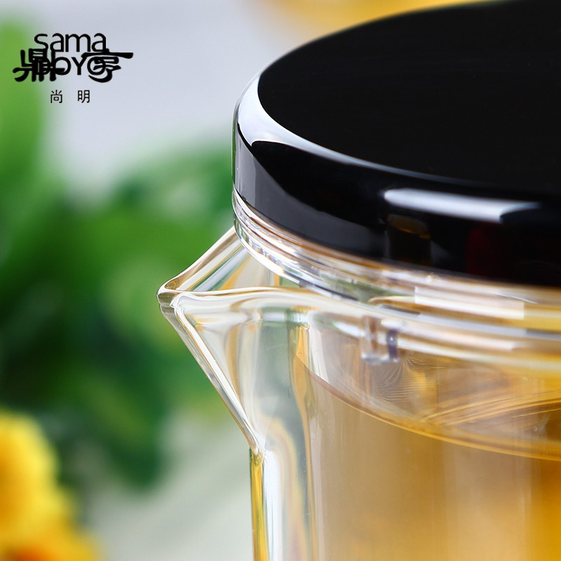 鼎亨飘逸杯泡茶壶耐高温玻璃办公室茶具全过滤冲茶器家用茶壶套装