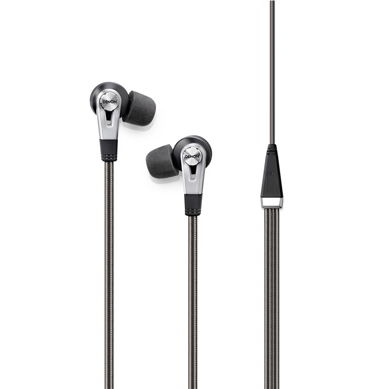 天龙（DENON）AH-C820BKEM 双动圈 双线驱动 入耳式HIFI耳机 耳塞 黑色