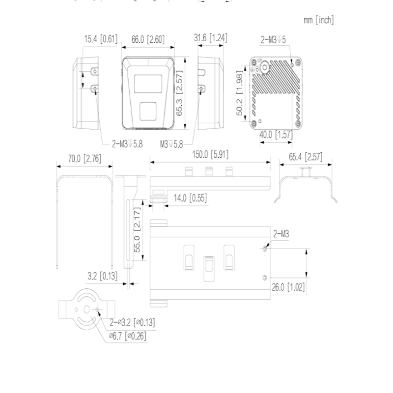 大华DH-IPC-KP6533M-NTYA 500万像素卡片摄像头(计价单位:台) 黑色