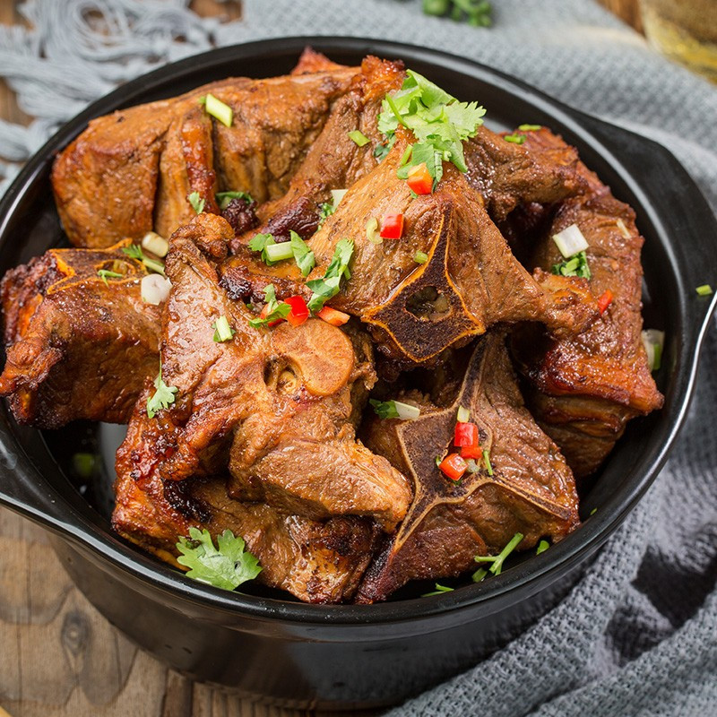 阿勒穆斯羊脊骨羊蝎子500g3袋内蒙新鲜羊脖骨脊骨羊肉冷冻生鲜羊蝎子