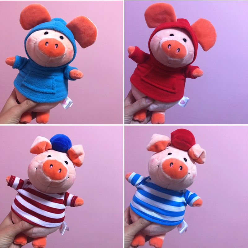 小猪威比毛绒玩具Wibbly Pig玩偶公仔穿衣娃娃猪年红色小号 红衣 挂件约13*7CM高清大图