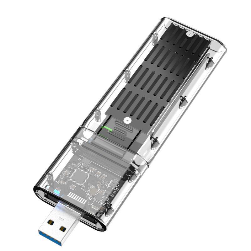 透明pciem2nvme协议ngff移动硬盘盒子转usb30固态ssd转换接读取器