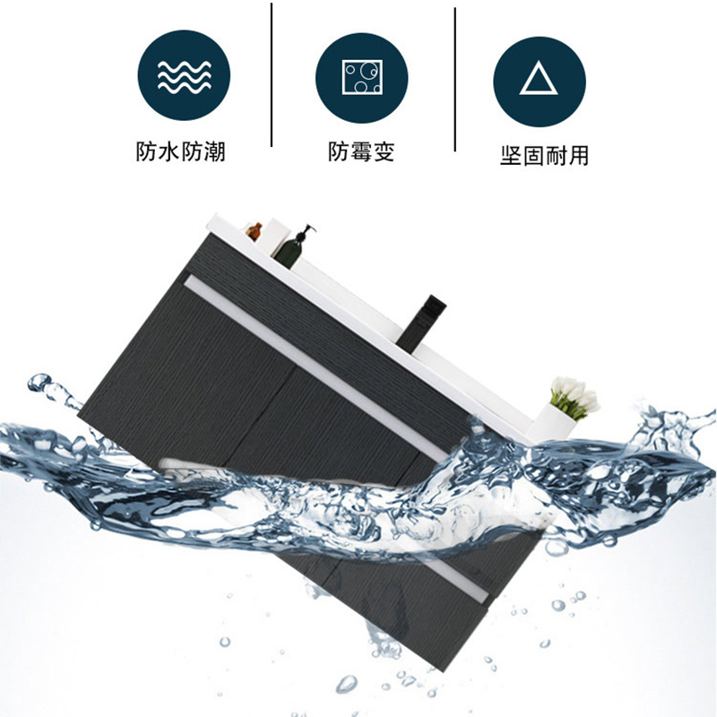 苏宁放心购北欧浴室柜组合现代简约实木洗脸洗手盆柜卫生间小户型洗漱台镜柜A-STYLE