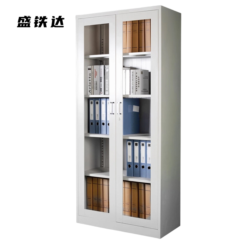 盛铁达 铁皮文件柜办公柜通玻柜 850*390*1800mm STD-WJG1016 个高清大图