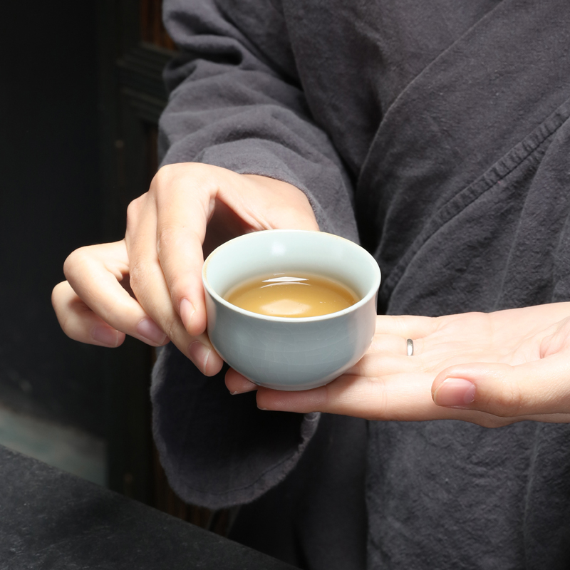 八方礼 欣欣向荣5入茶具套装 天空蓝高清大图