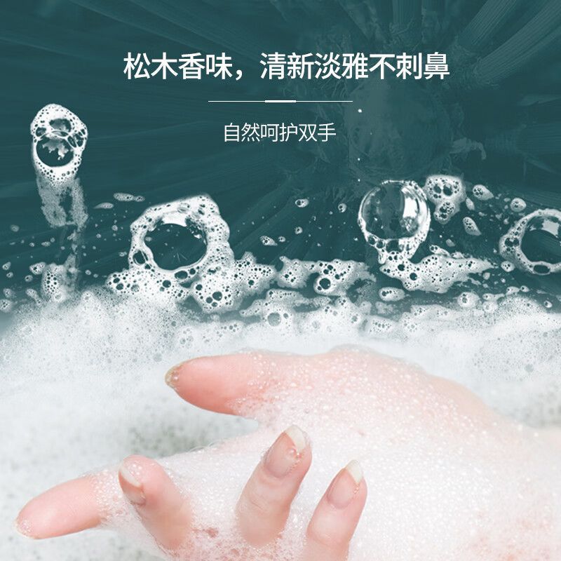 海氏海诺 500ml家庭装手部清洁护理抑菌洗手液日常家用松木香洗手液温和滋润洗手液高清大图