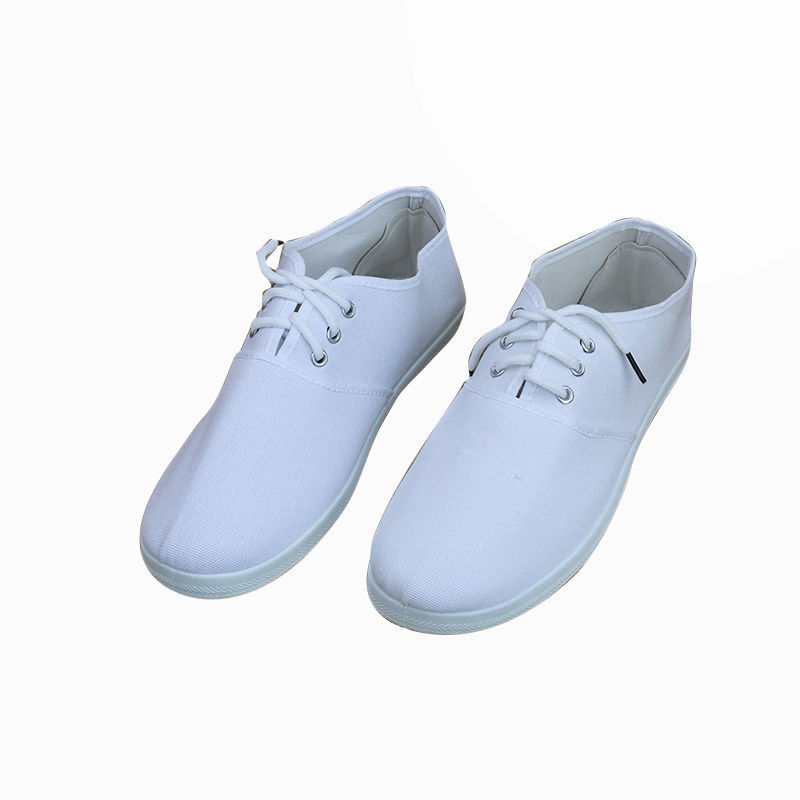 男女通用系带款 35 白孝鞋丧事白事殡葬用鞋男女通用 职业白鞋劳保鞋