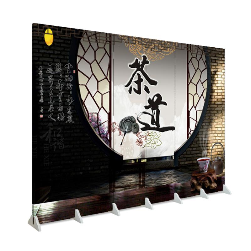 BONJEAN屏风隔断时尚玄关客厅办公卧室家用折叠现代简约移动折屏茶馆茶道高清大图