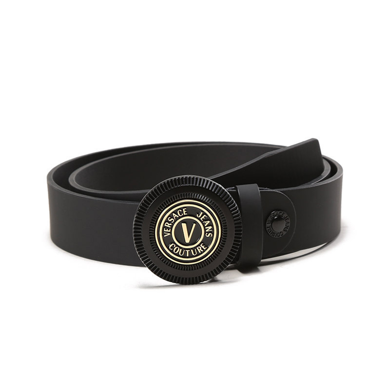 范思哲 versace jeans couture 男士圆形搭扣可裁剪腰带73ya6f08 zs