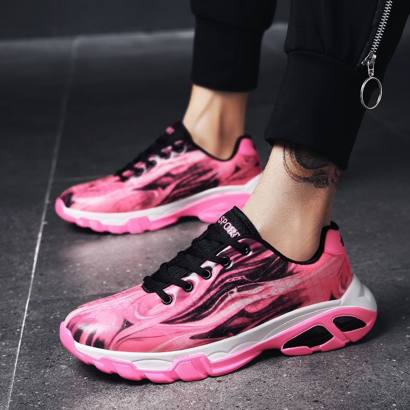 梵克公牛ins超火的鞋子百搭透气鸳鸯鞋男韩版男士运动休闲潮鞋夏季