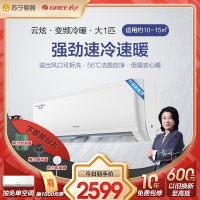 [格力官方旗舰店]云炫大1匹 新能效变频 KFR-26GW/NhGd3B 冷暖家用空调挂机 低音运行