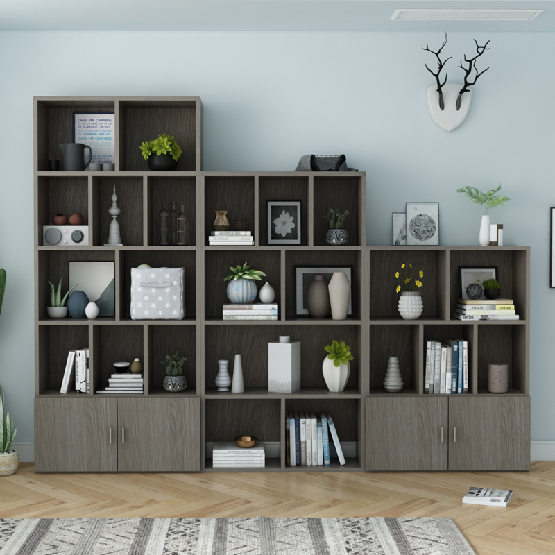 包邮简约现代书柜落地置物架自由组合书架创意储物柜儿童收纳柜