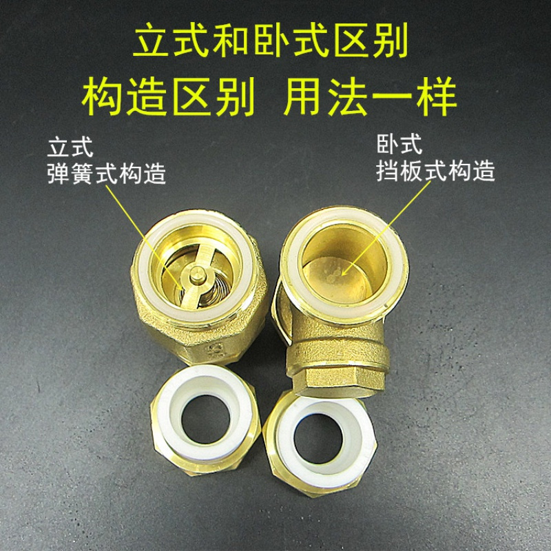 ppr止回阀闪电客卧式立式46分单向阀热熔水管水表