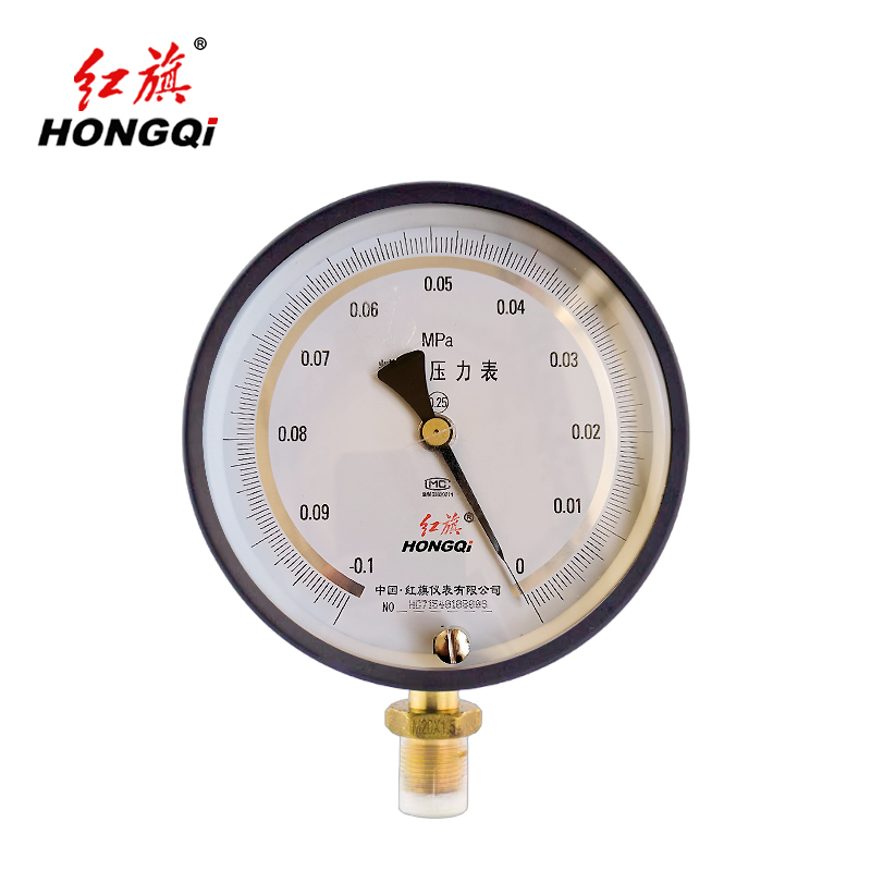 红旗 真空精密压力表 0.25级 YB150 -0.1-0MPA 块高清大图