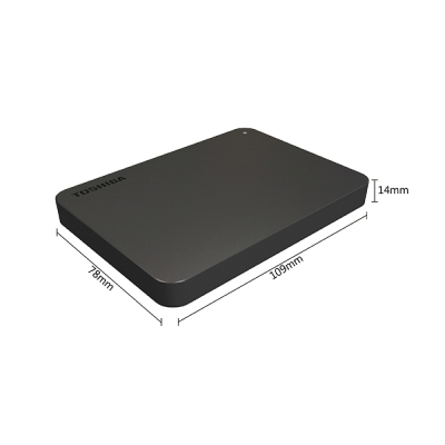东芝(TOSHIBA) 4TB USB3.0 移动硬盘 新小黑A3 2.5英寸 兼容Mac 轻薄便携