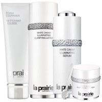 莱珀妮(La Prairie)白鲟鱼子纯皙面部护肤套装礼盒 柔润光彩 淡化斑点 提亮套装 (洁面+水+精华+眼霜)