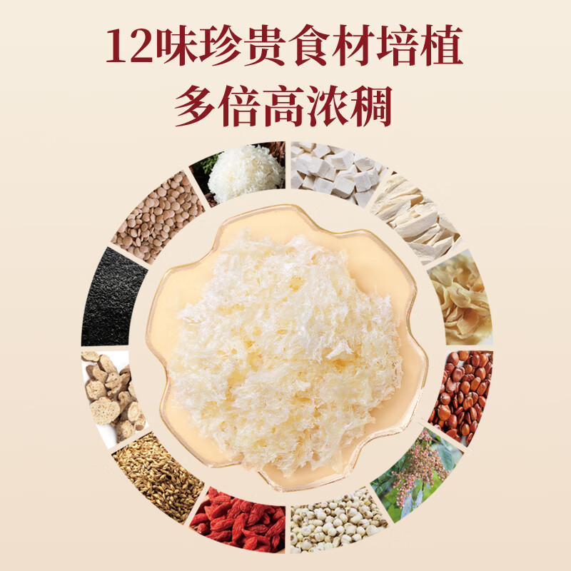 福东海枸杞桂圆银耳100克(10克x10罐)/盒(小罐银耳)高清大图