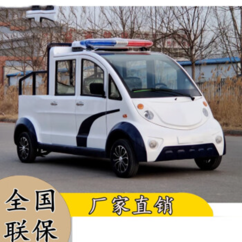 旗聚电动电瓶车两排5座全封闭72v锂电5000W续航150公里 白色高清大图