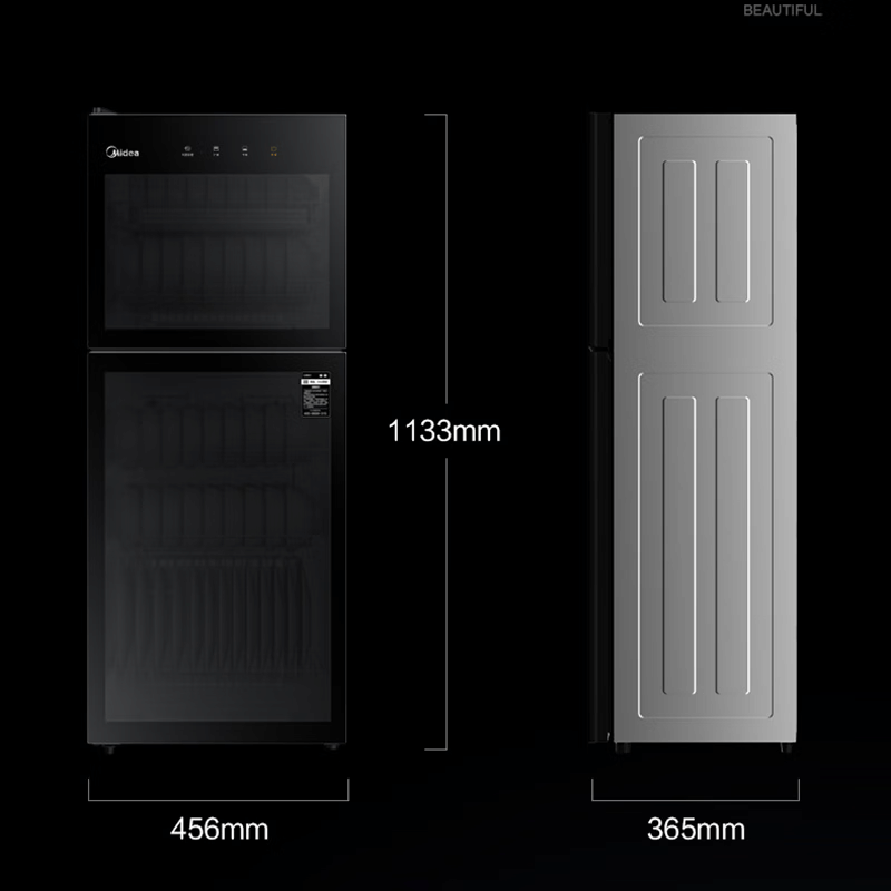 美的(Midea)橱柜消毒柜商用二星级消毒家用上下双门独立控制厨房碗筷餐具奶瓶柜高温消毒柜120R01图片