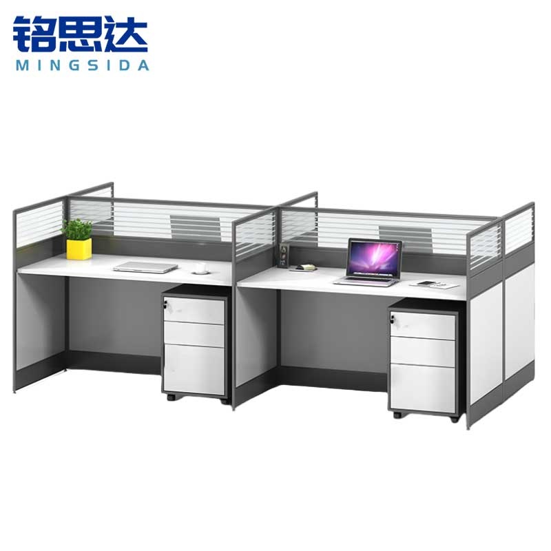 铭思达屏风工位王字型四人位套高清大图
