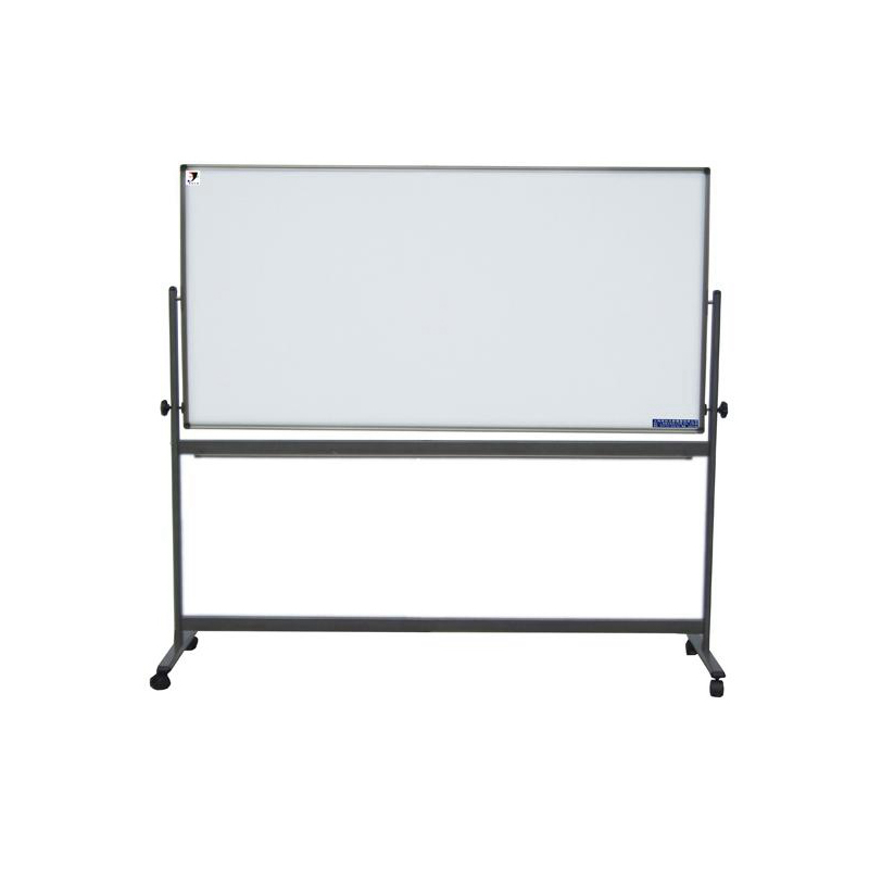 史泰博fh0915双面回转式移动白板90150白色办公文具视频