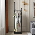 晋舰 衣架落地卧室内衣帽架家用简易衣服架简约现代挂衣架创意 H黑色
