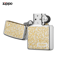 Zippo芝宝打火机防风煤油打火机之宝唐草ZBT-2-23c 唐草系列-白银
