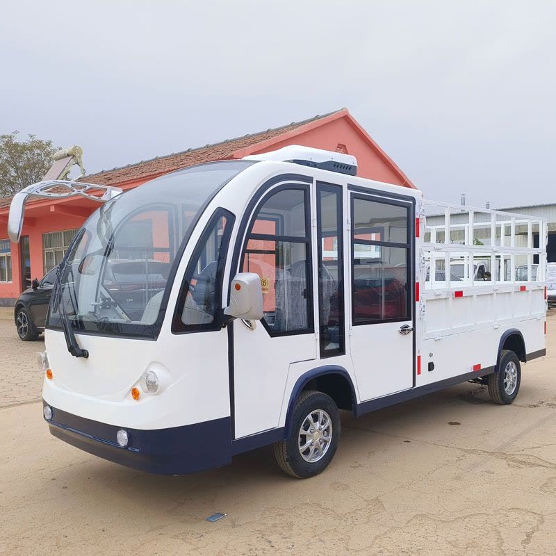 婉晨巡逻车皮卡2座观光车带斗厢货车升降翻斗搬运拉货转运车图片