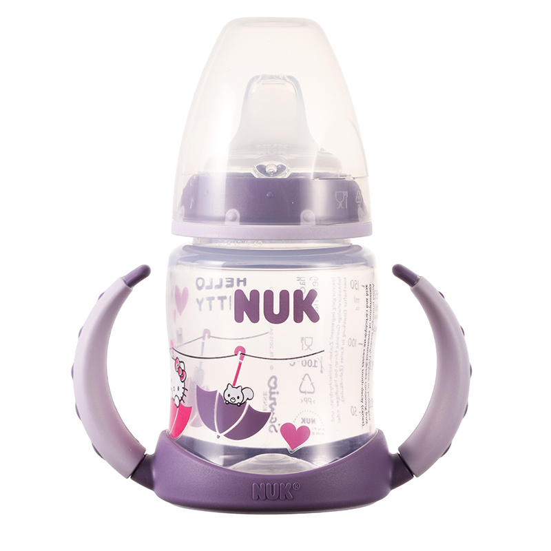 NUK PP宽口两用Hello Kitty印花学饮杯150ml 六个月以上适用(颜色随机)高清大图