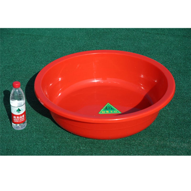 简约家用圆形大红盆加厚塑料盆洗脸盆成人洗脚盆幼儿沐浴洗澡盆生活日