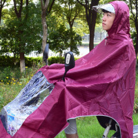 大帽檐雨衣男女成人单人电动车加大雨衣自行车雨披加厚牛津布雨衣