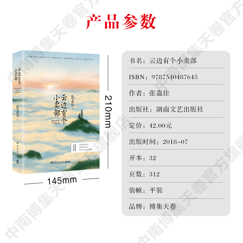 [正版]云边有个小卖部 张嘉佳全新作品都市小说 写给离开我们的人 写给陪伴我们的人 9787540487645 湖南高清大图