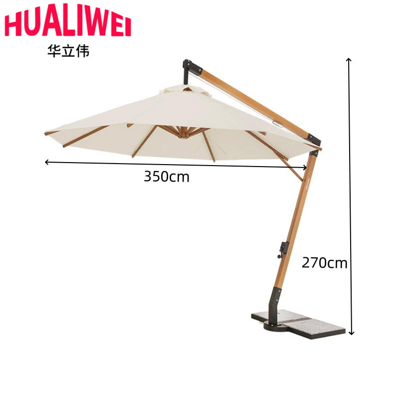 华立伟户外伞3.5m把高清大图