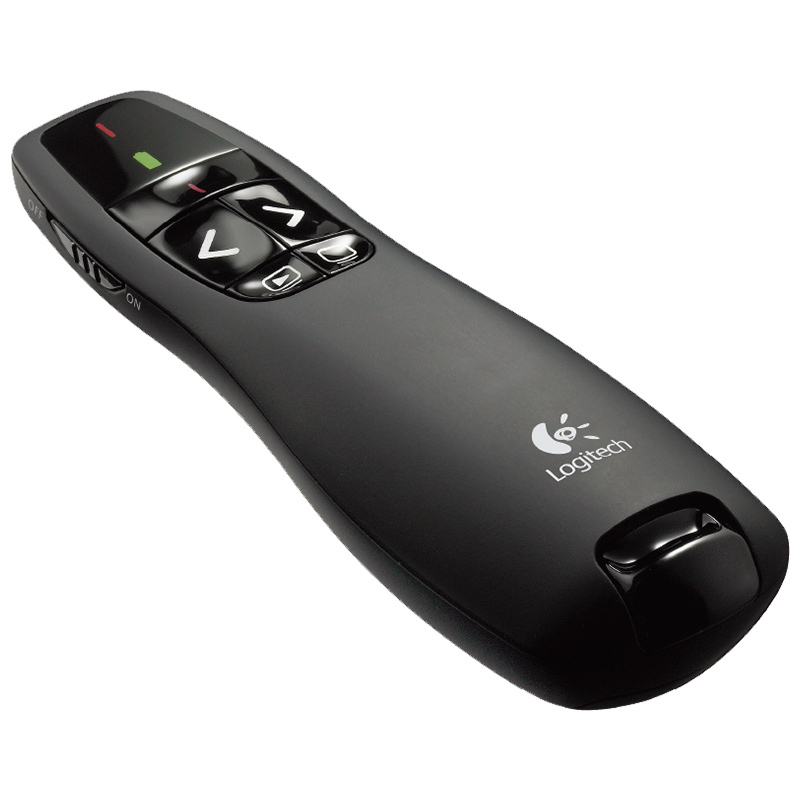 罗技(Logitech) R400 黑色无线演示笔(激光笔) 无线投影仪遥控笔 单支价格