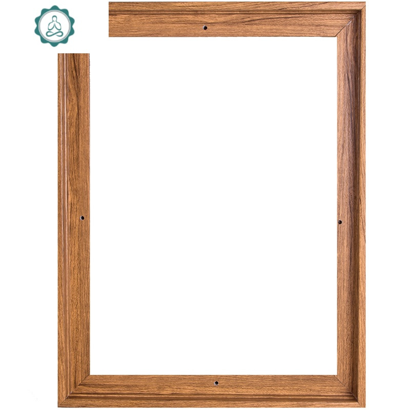 油画外裱框实木相框无痕挂墙装饰创意画框外框简约花梨封后经典黑30