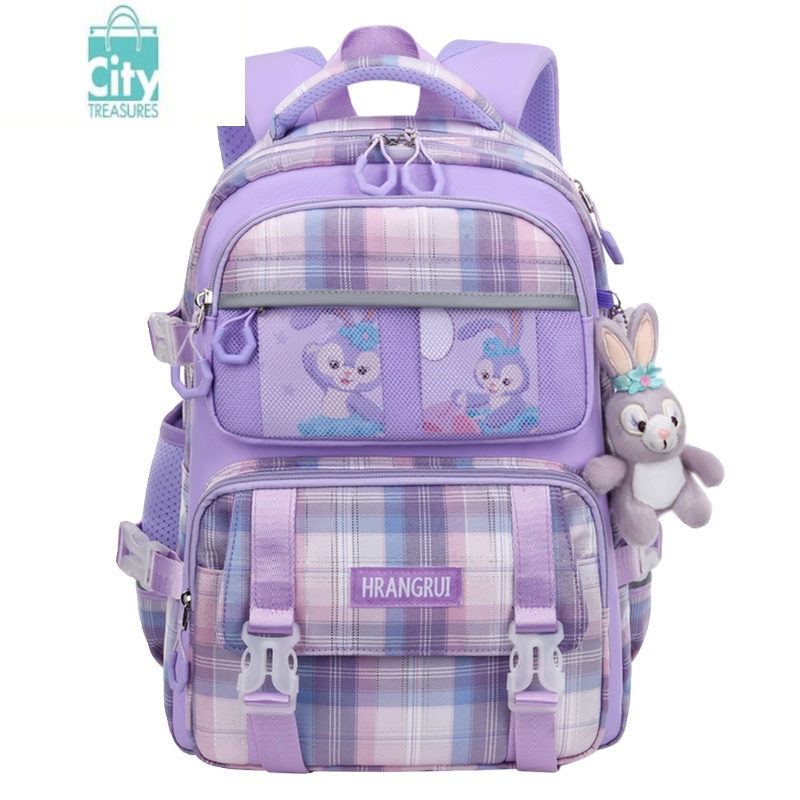 bangdou拉杆书包女生小学生一三到六年级初中生大容量防水儿童六轮