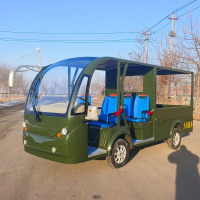 德武军恒电动巡逻皮卡车5座迷彩观光车 5000瓦+72v150ah*9只铅酸电池刹车助力方向助力