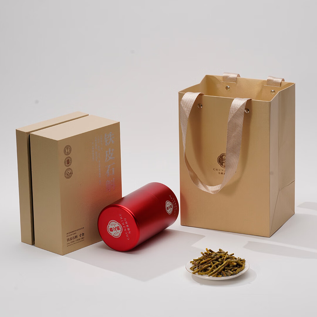 春之斛 卯食斛礼盒春之斛 铁皮石斛 寸金135g高清大图