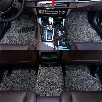 【补贴10%】汽车丝圈脚垫单片主驾驶单层副驾驶地垫地毯式通用款车垫专用脚垫 【五座整套】加厚21毫米-黑灰色