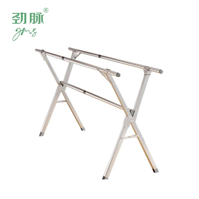 劲脉 折叠晾衣架 三杆方管2米加轮 个高清大图